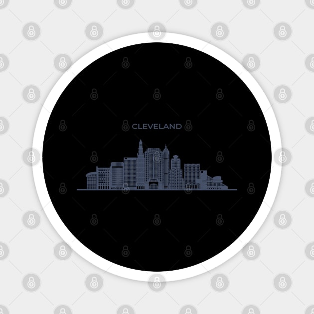 Great City Cleveland Magnet by gdimido